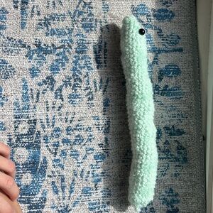 Teal glittery scented snake